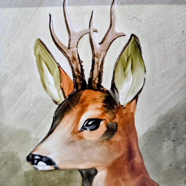 Ceramic Sommer Garmisch Hand-Painted Porcelain Plaques – Set of 3, Rococo Gilt Frames For Sale - Image 7 of 12