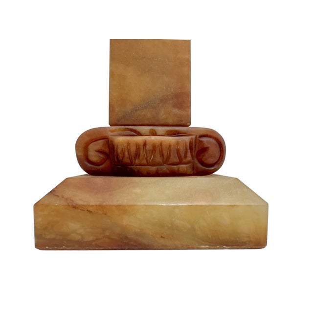 Alabaster Table Lamp with Greek Column Capital from Pegasam Spain, 1970s For Sale - Image 6 of 12