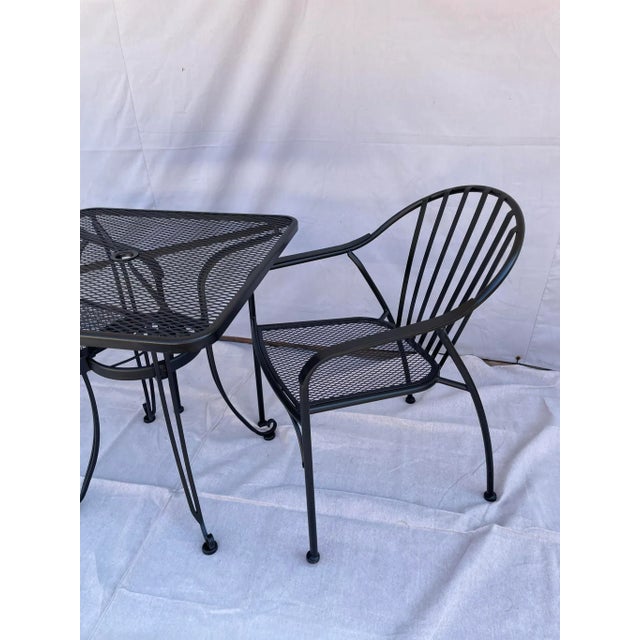 Woodard Attributed Styled After Valencia Bistro Table & 2 Chairs Chairish