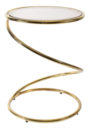 Mid-Century Pace Collection Style Corkscrew Spring Occasional Table