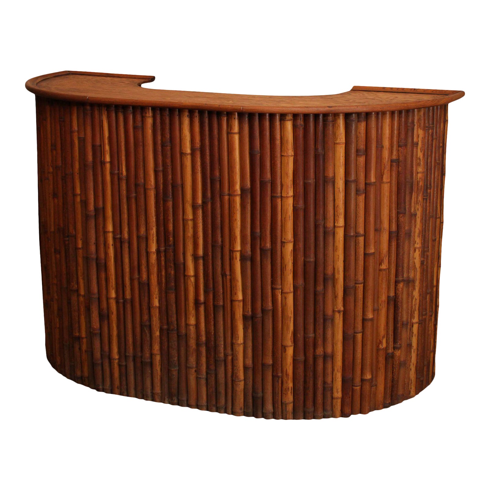 Vintage Bamboo Tiki Bar Chairish