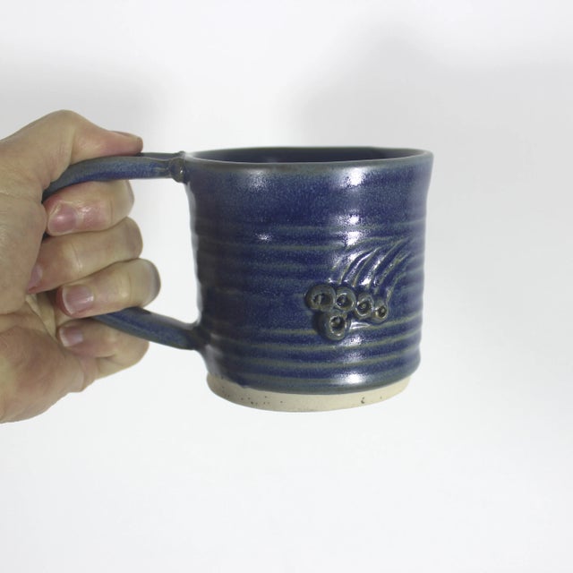 Ceramic Vintage Signed Studio Pottery Coffee Mug For Sale - Image 7 of 8