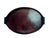 19th Century Oval Dark Walnut Tray with Brass Straps For Sale - Image 6 of 13