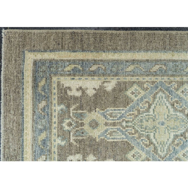 Turkish Oushak Rug 4'x 7' #19335 For Sale - Image 4 of 8