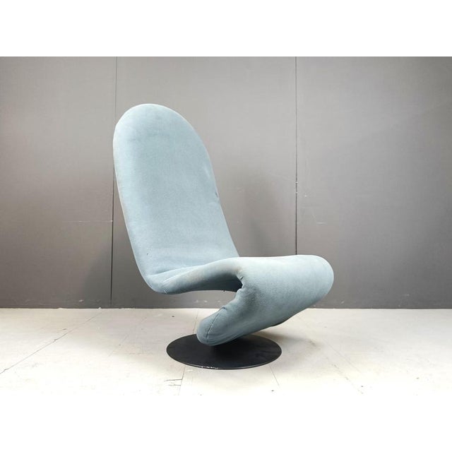 Fritz Hansen 1-2-3 High Back Chair by Verner Panton for Fritz Hansen, 1970s For Sale - Image 4 of 9