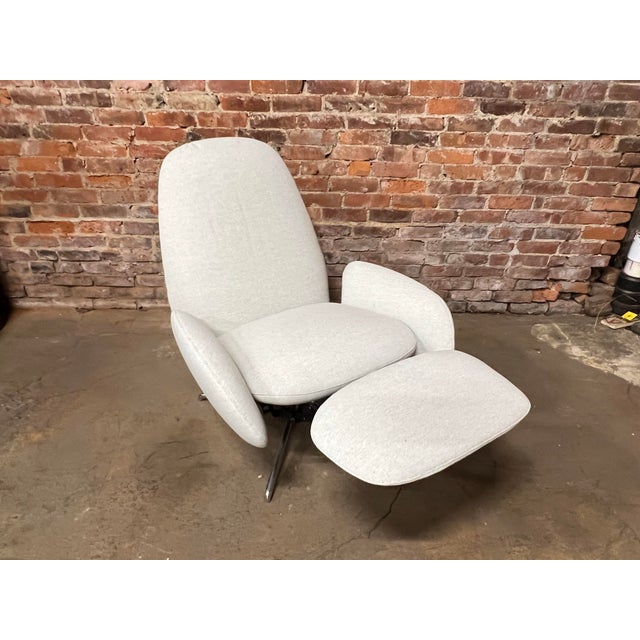 Metal Vala Swivel Recliner Chair by Design Within Reach by Designer Hlynur Atlason For Sale - Image 7 of 13