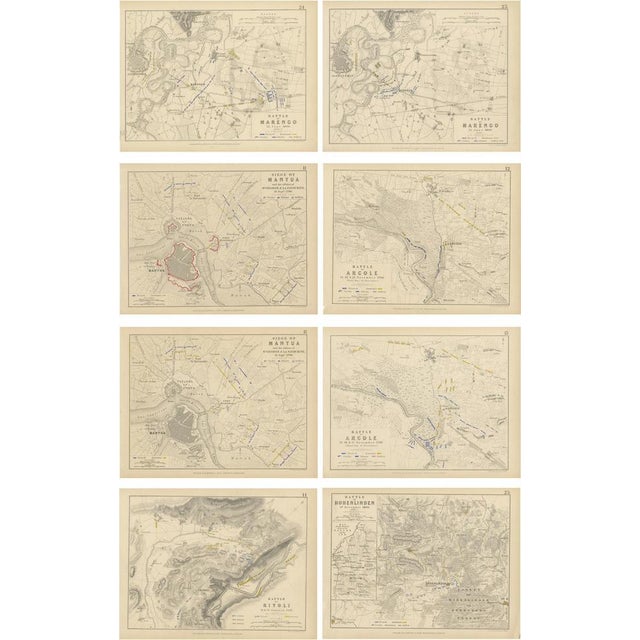Sir Archibald Alison, Battle Plans of Rivoli, Arcole, Mantua, Marengo, and Hohenlinden, 1852, Paper, Set of 8 For Sale - Image 10 of 10