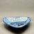 Contemporary Vintage Edgecomb Potters Maine Blue Crystalline Glaze Triangular Art Pottery Bowl Catchall For Sale - Image 3 of 10