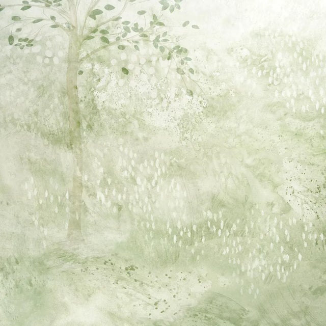 Schumacher X Colette Cosentino Psalm 3 Panel Set In Alabaster For Sale In New York - Image 6 of 6
