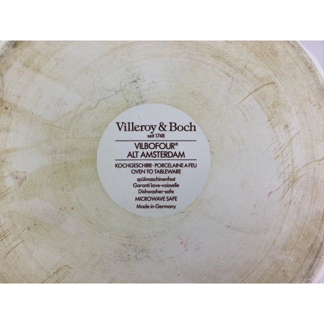 1980s 1980s Villeroy & Bach Porcelain-Quiche Dish For Sale - Image 5 of 5