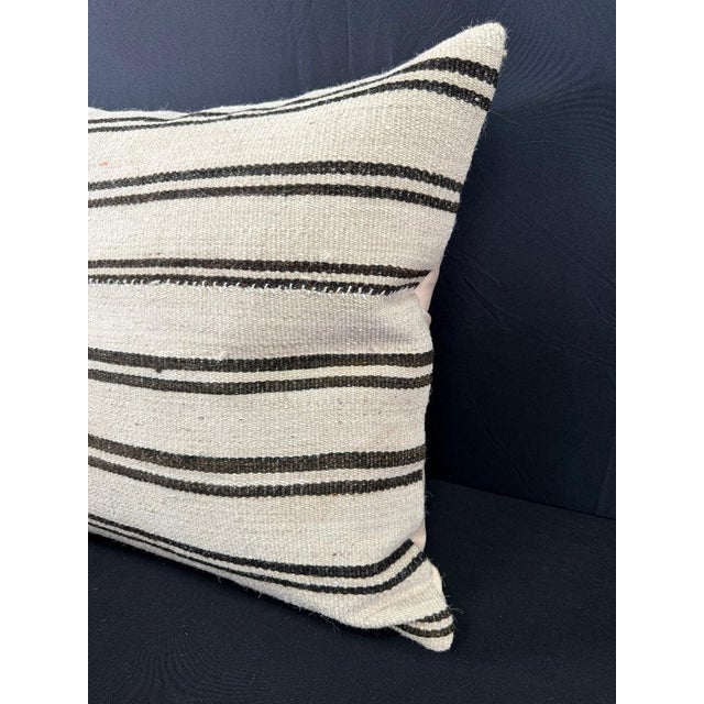 Turkish Hemp Pillow Cushion Natural Beige Dark Brown Pillow Cushion Cover 20x20 #30563 Enhance your home decor with our...