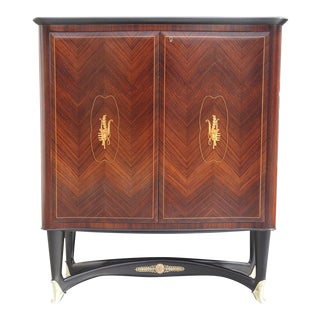 Rosewood Bar Cabinet Style of Paolo Buffa For Sale