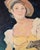Ira Yeager 20th C. Woman in Yellow Oil Canvas Painting 5.5 Ft For Sale - Image 11 of 18