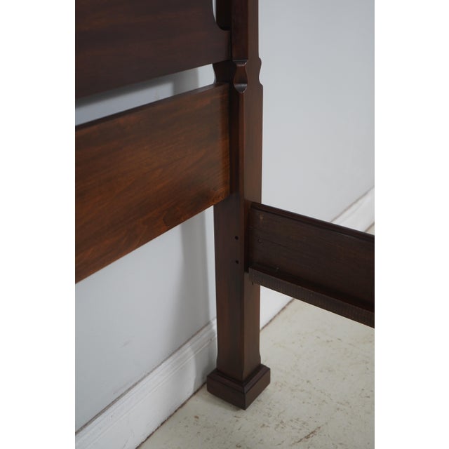 Henkel Harris Mahogany Queen Size Pencil Poster Bed For Sale - Image 12 of 16