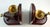 Vintage Wooden French Horn Brass Bookends-Pair For Sale - Image 6 of 7