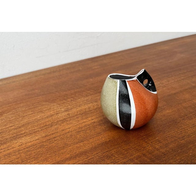 Mid-Century Modern Mid-Century German Ceramic Vase from Krösselbach Keramik, 1960s For Sale - Image 3 of 17