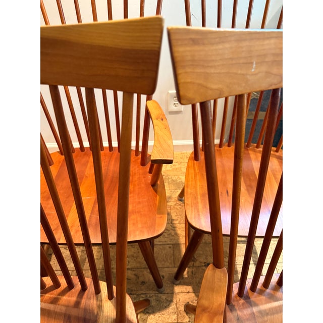 Set of 4 Rh Lemieur Windsor Dining Chairs For Sale - Image 4 of 10