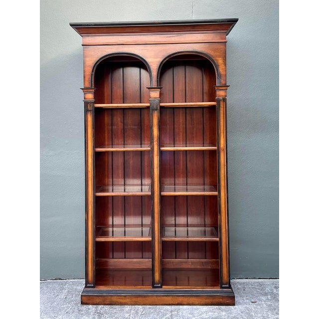 Neoclassical Vintage Hickory White Arched Etagere For Sale - Image 3 of 12