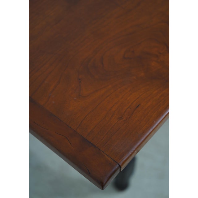 Eldred Wheeler Eldred Wheeler Cherry Top Dining Room Farm Table For Sale - Image 4 of 12