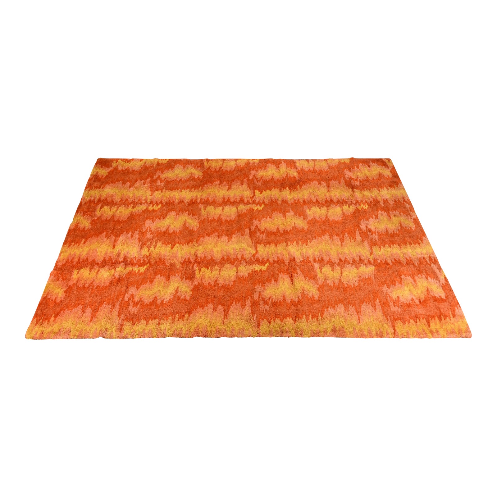 Edward Fields MidCentury Modern Large Room Size Abstract Sculpted Shag