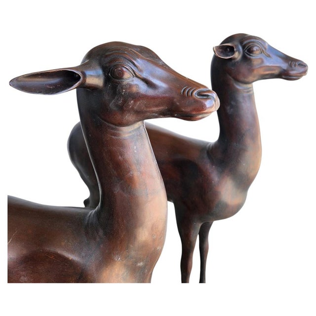 Deer Sculptures in the style of Paul Getty, 1975, Set of 2 For Sale - Image 12 of 12