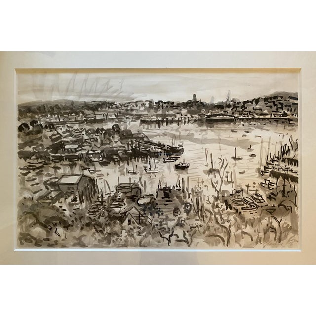 Abstract Expressionism Nell Blaine 1986 "The Harbor From Banner Hill" Painting For Sale - Image 3 of 6