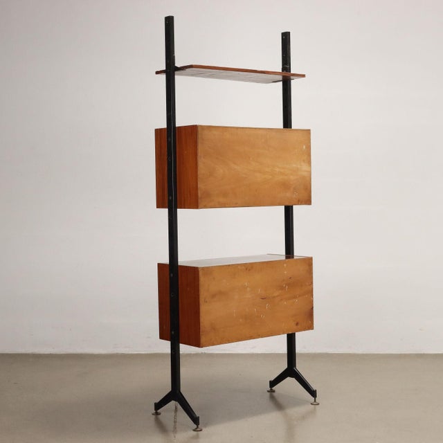 Vintage Bookcase in Mahogany, Italy, 1960s For Sale - Image 12 of 13