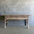 Vintage Painted Elm Wood Console Table With Drawers For Sale In Los Angeles - Image 6 of 13