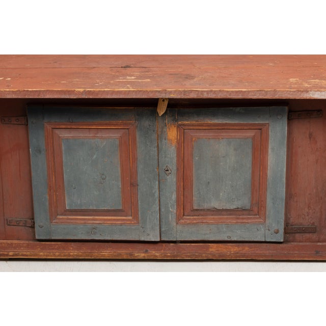 Large 19th Century Swedish Folk Art Side Table For Sale - Image 14 of 18