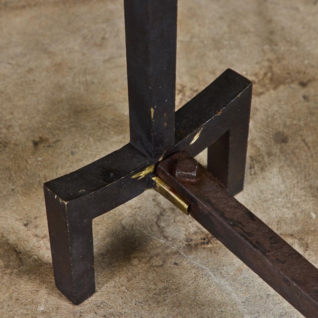 Pair of Brass Andirons by Saarinen Swanson Group For Sale - Image 10 of 11