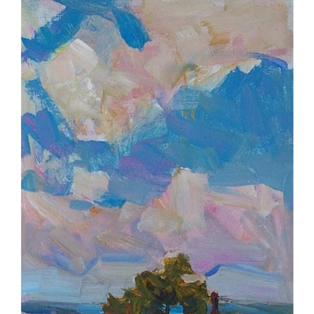 Realism Antique Cityscape Oil Painting, Ukrainian Soviet Art 1964 70-60 For Sale - Image 3 of 6