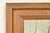Wood Original Artist Signed Oil Painting on Canvas Rural Landscape of "Covered Bridge" in Carved Walnut and Woven Rattan Frame For Sale - Image 7 of 14