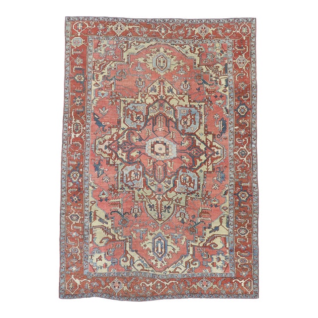 Late 19th Century Persian Serapi Rug, 08'08 X 12'03 For Sale