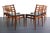 Danish Modern Erling Torvits Dining Chairs in Teak With Black Leather Seats Denmark, a Set of 6 For Sale In Orlando - Image 6 of 7