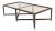 1970s Mid-Century Modern Double X-Base Glass Top Rectangular Coffee Table on Wheels For Sale - Image 9 of 9