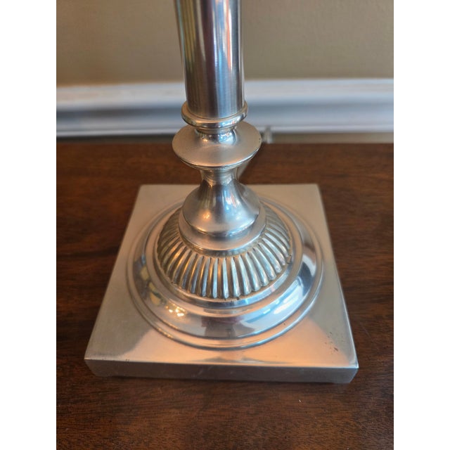 Metal Restoration Hardware Crystal Ball Table Lamp For Sale - Image 7 of 13