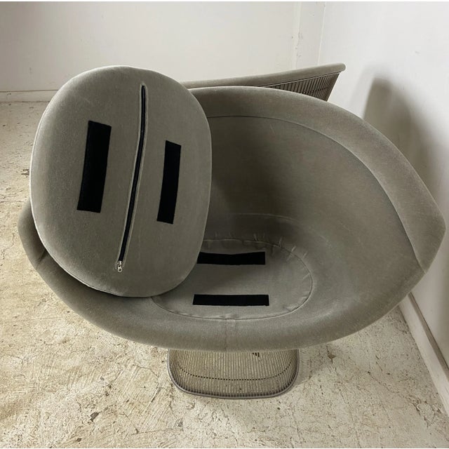 Textile Knoll Platner Mohair Lounge Chairs - Set of 2 For Sale - Image 7 of 10