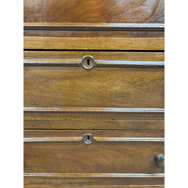Antique American Victorian Walnut Cottage Chest of Drawers Commode For Sale - Image 10 of 12