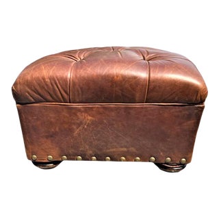 Restoration Hardware Churchill Ottoman For Sale