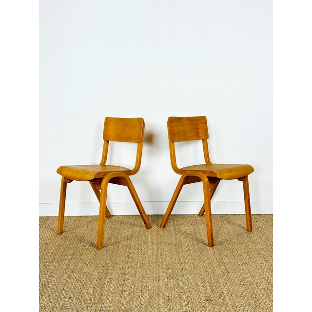 Vintage Bentwood School Chairs, 1950s, Set of 2 For Sale - Image 15 of 18