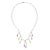 Contemporary Estate 11.00ct Diamond & Sapphire 14k White Gold Dangle Necklace For Sale - Image 3 of 5