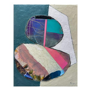 "Helium Balloon" Original Mixed-Media Abstract on Canvas by Zac Woodiel