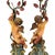 1920s Cherub Table Lamps with Carved and Painted Angel Figures, 1920s, Set of 2 For Sale - Image 5 of 6