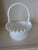 1950s Vintage 1950 White Hobnail Milk Glass Basket For Sale - Image 5 of 5