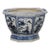 Late 20th Century Blue & White Porcelain Planter – 9.6" Octagonal Jardiniere With Landscape Motif For Sale