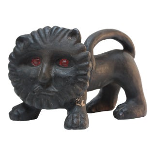 Bernard Langlais Terracotta Lion For Sale