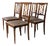 Louis XVI Chairs in Walnut, Italy, 1950s, Set of 4 For Sale