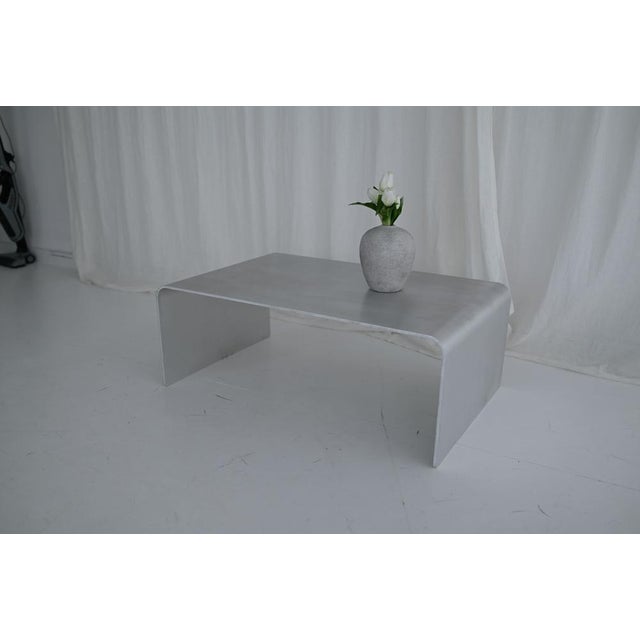 Sculptural Brushed Aluminum Coffee Table by Veliento For Sale - Image 9 of 17