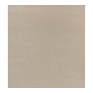 Rug & Kilim’s Oversized Contemporary Textural Solid Rug in Cream and White Tones - 13x14 For Sale
