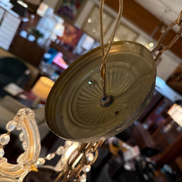 Transparent Omega Maria Theresa Chandelier, in the Style Of For Sale - Image 8 of 13